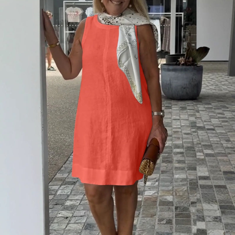 Amie | Luftiges Sommerkleid mit Rundhalsausschnitt