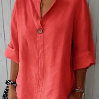 Gelda | Luftige Bluse mit femininem V-Ausschnitt