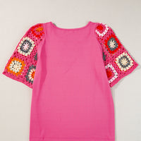 Meribeth | Häkel-Top mit Blumenmuster