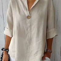 Gelda | Luftige Bluse mit femininem V-Ausschnitt