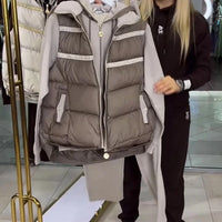 Lysa | Freizeit-Set mit Weste und Kapuzenpullover