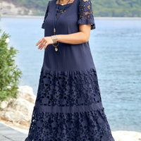 Yarra | Zeitloses langes Spitzenkleid