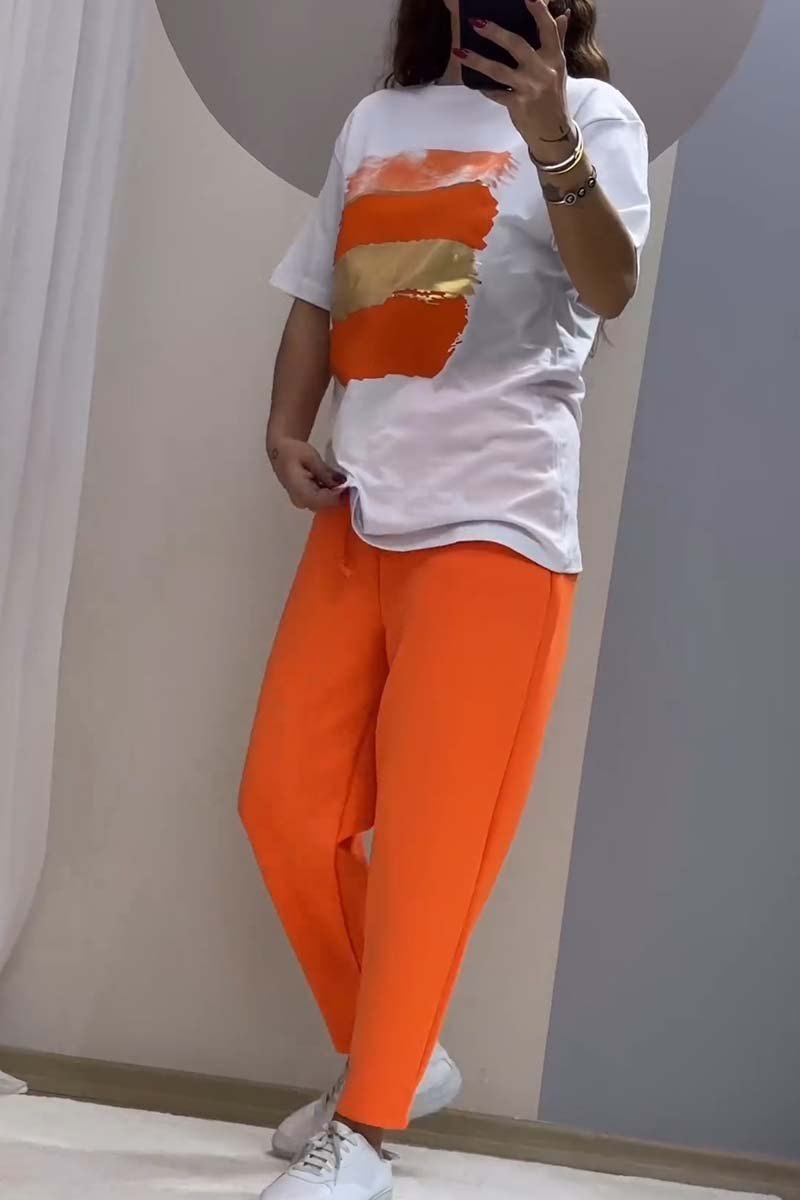 Zyla | stilvolles Set mit Oberteil und Hose für Bräunung