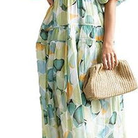 Nicel | Florales Kleid mit Laternenärmel