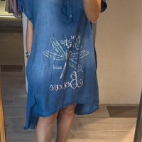 Eilan | Dragonfly Denim Lose Kleid