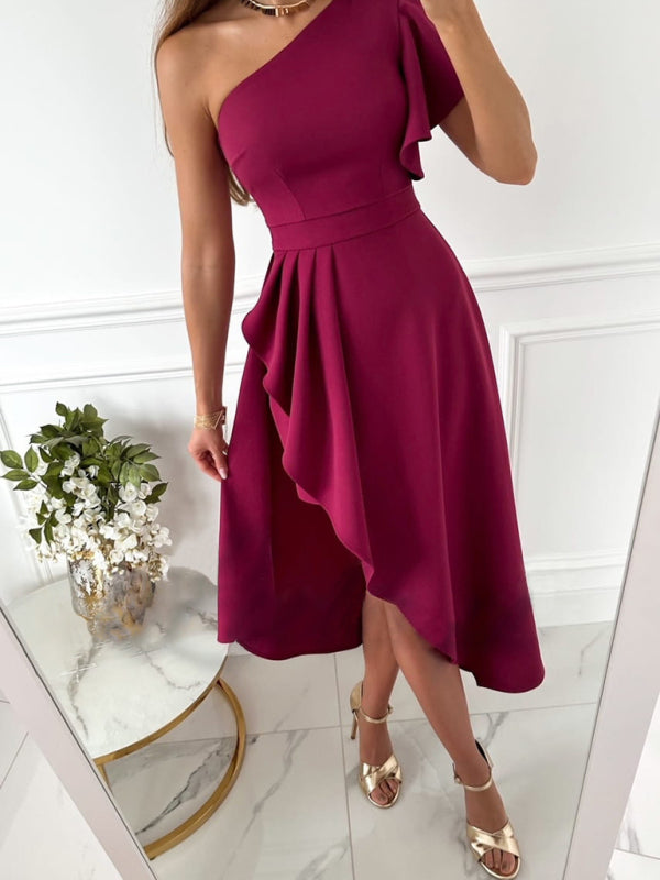 Aviana | Stilvolles One-Shoulder-Kleid mit fließender Silhouette