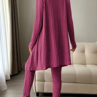 Chloe | Stilvolles 3-teiliges Set aus geripptem Strick