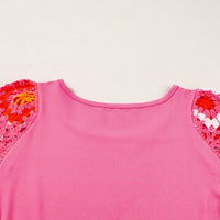 Meribeth | Häkel-Top mit Blumenmuster