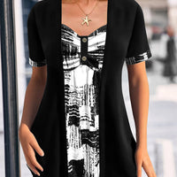 Lina™ | Elegantes Set mit gemusterter Bluse