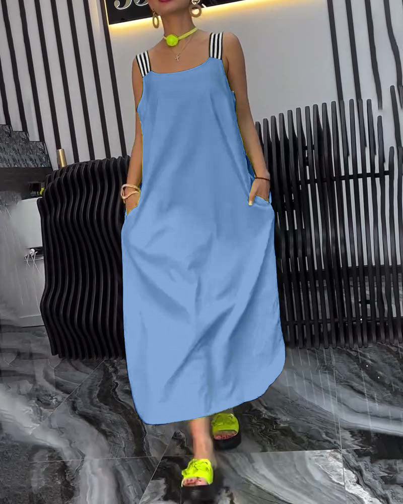Zuri | Bequemes Kleid mit losem Schnitt und geteilten Trägern