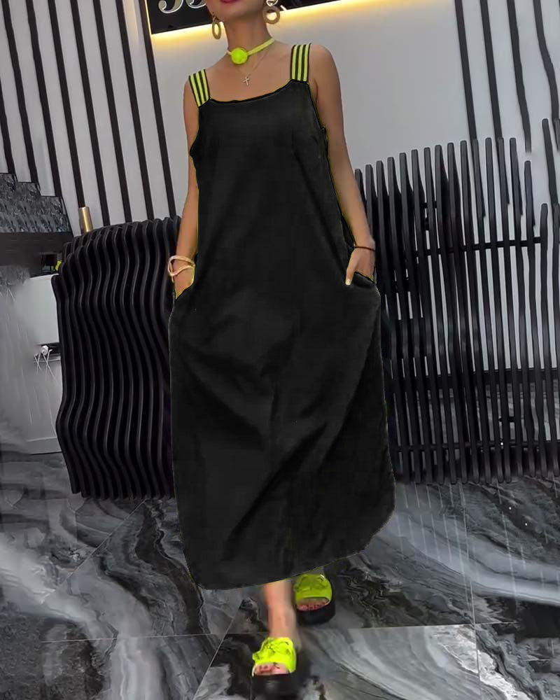Zuri | Bequemes Kleid mit losem Schnitt und geteilten Trägern