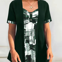 Lina™ | Elegantes Set mit gemusterter Bluse