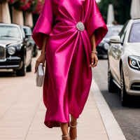 Barbara | stilvolles Satin-Kleid mit luxuriösem Glanz