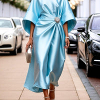 Barbara | stilvolles Satin-Kleid mit luxuriösem Glanz