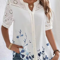 Fran | Elegantes Hemdsärmelchen mit Druck