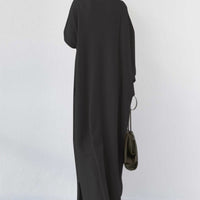 Frieda | elegantes Damenkleid mit V-Ausschnitt und langen Ärmeln