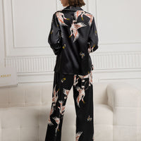 Nola | luxuriöses Damenpyjama-Set mit kontrastierender Bindung