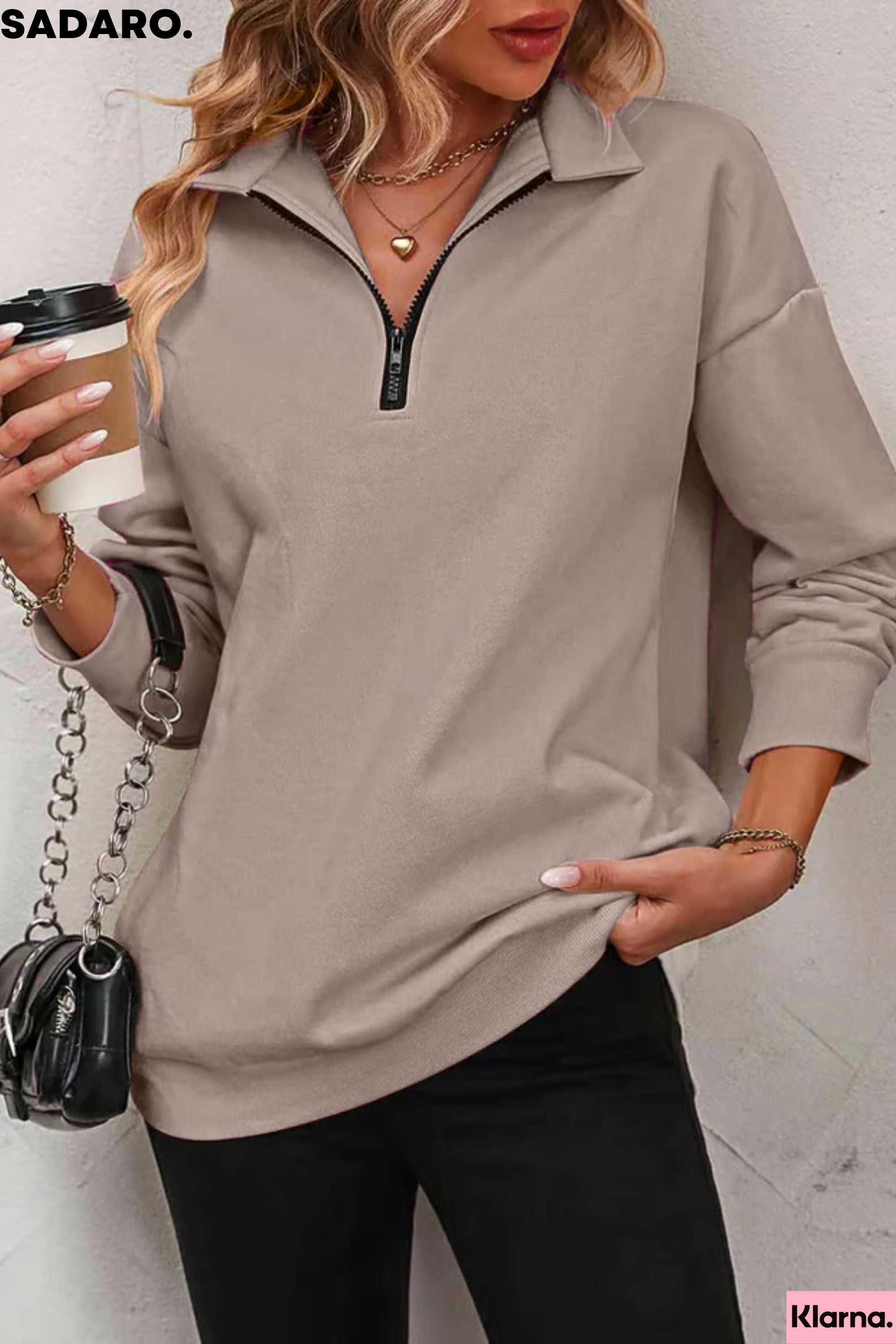 Hanna | Sweatshirt mit Reißverschluss