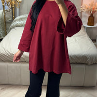 Catherine | trendiges übergroßes T-Shirt aus Frottee-Baumwolle für den Alltag