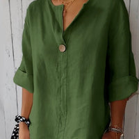 Gelda | Luftige Bluse mit femininem V-Ausschnitt