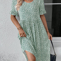 Janet | modisches geblümtes Midikleid für besondere Anlässe