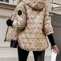 Lenory | Patchwork-Jacke mit Kapuze