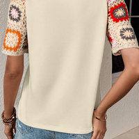 Meribeth | Häkel-Top mit Blumenmuster