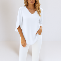 Sheila | Elegante Bluse mit V-Ausschnitt