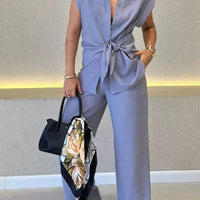 Emerie™ | Elegantes ärmelloses Set mit hochtaillierter Hose