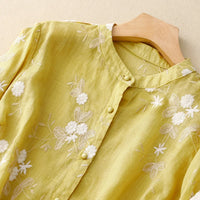 Nerry | Elegante Bluse mit zarten Stickdetails