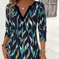 Crula | Boho-Bluse mit Blattmuster