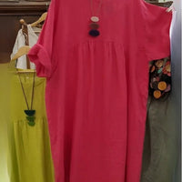 Grace | modisches Kleid aus Baumwolle und Leinen für Damen