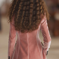 Jeanisa | Samtjacke mit Stickerei