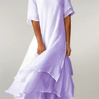 Chanda | Schickes Baumwollkleid in Maxilänge