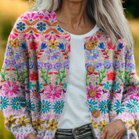 Josephine | Stylische Patchwork-Strickjacke für Damen