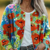 Josephine | Stylische Patchwork-Strickjacke für Damen