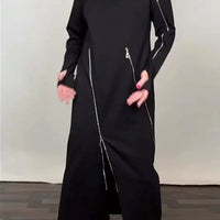 Lorena | Elegantes monochromes Maxikleid