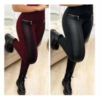 Riell | Getäfelte Kunstleder-Leggings