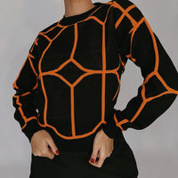 Thora | Trendige Netzbluse mit Muster