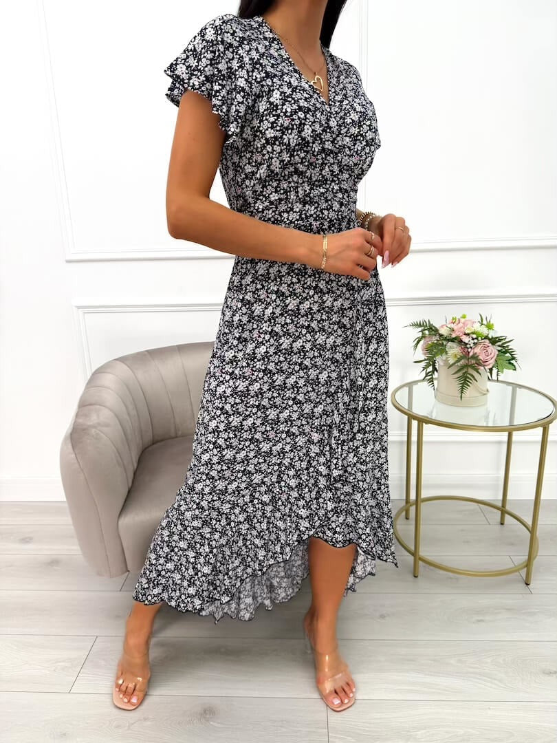 Kaya | stilvolles asymmetrisches Kleid für Damen