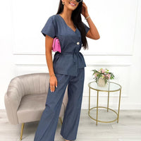 Aleia | bequemer Blusen- und Hosen-Satz für entspannte Tage