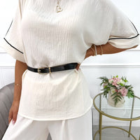 Amyra | modisches Set mit Gürtel für Damen