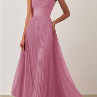 Jamie | Ein-Schulter-Falten-Ballkleid