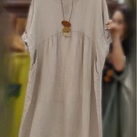 Grace | modisches Kleid aus Baumwolle und Leinen für Damen