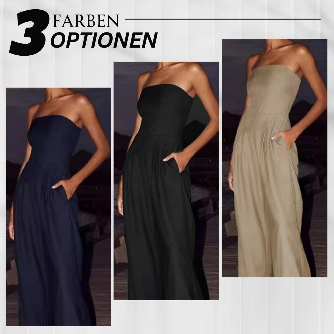 Amari | Ärmelloser Taschen-Jumpsuit
