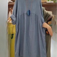 Grace | modisches Kleid aus Baumwolle und Leinen für Damen