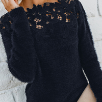 Natalia | Schulterfreier Strickpullover
