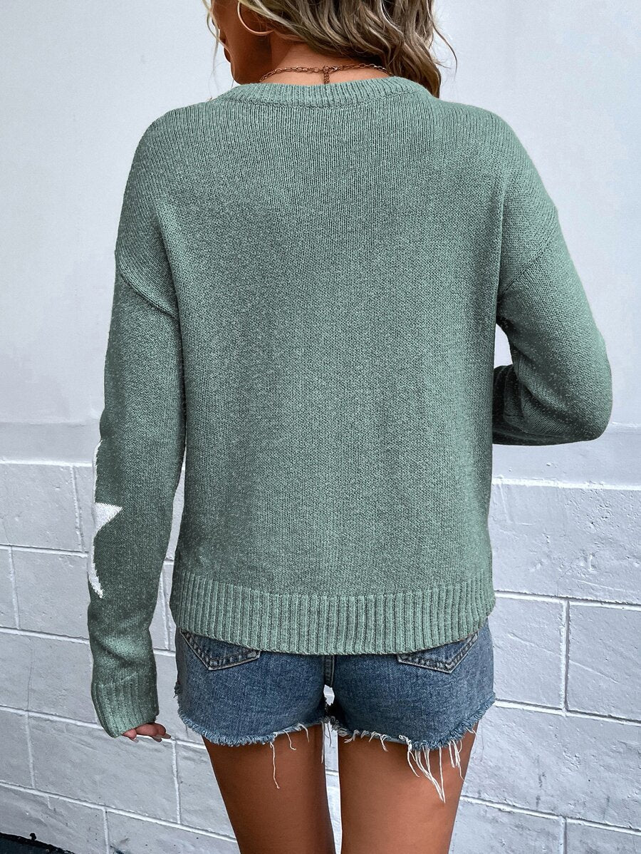 Haira | Oversized-Pullover im europäischen Stil