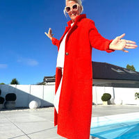 Gelina | Stehkragen-Mantel mit Taschen