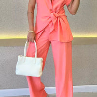 Emerie™ | Elegantes ärmelloses Set mit hochtaillierter Hose